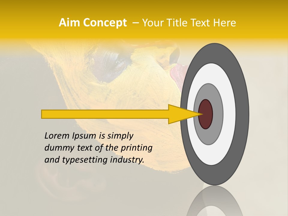 Young African Girl, Tribal Painted Face In Yellow And Red, Harmonic Triangles Use It Portrait Or Landscape PowerPoint Template