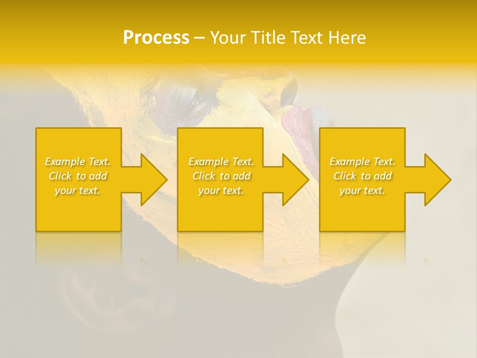 Young African Girl, Tribal Painted Face In Yellow And Red, Harmonic Triangles Use It Portrait Or Landscape PowerPoint Template