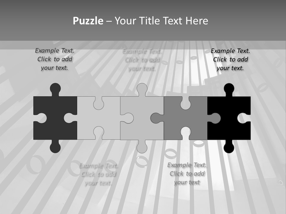 A Black And White Photo Of A Spiral Staircase PowerPoint Template