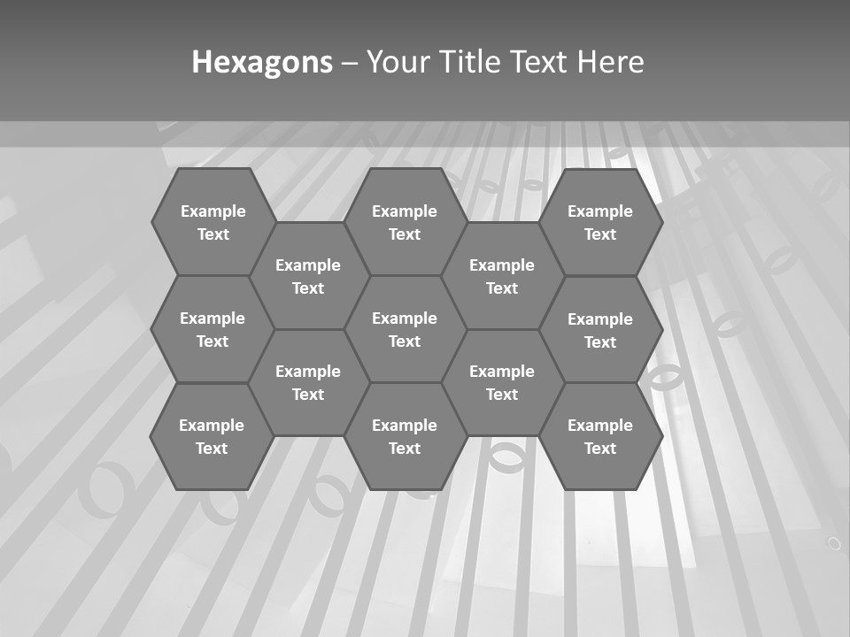 A Black And White Photo Of A Spiral Staircase PowerPoint Template