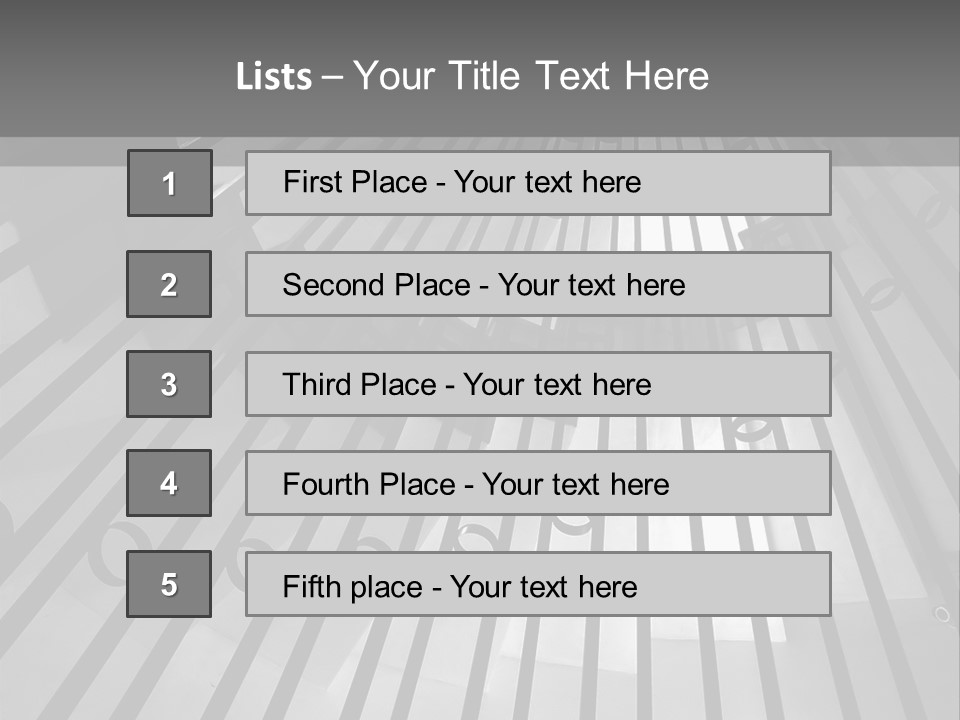 A Black And White Photo Of A Spiral Staircase PowerPoint Template
