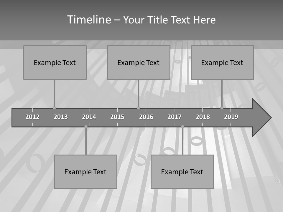 A Black And White Photo Of A Spiral Staircase PowerPoint Template