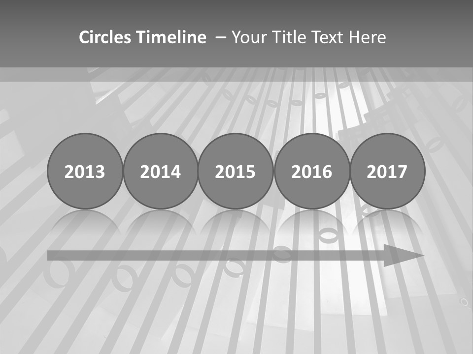 A Black And White Photo Of A Spiral Staircase PowerPoint Template