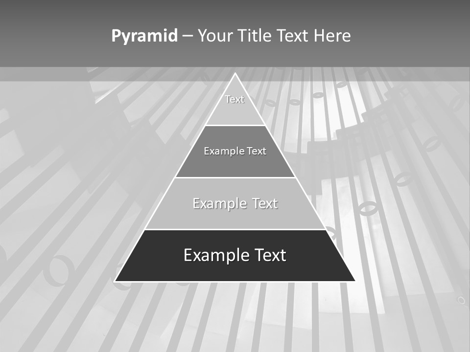 A Black And White Photo Of A Spiral Staircase PowerPoint Template