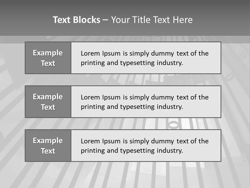 A Black And White Photo Of A Spiral Staircase PowerPoint Template