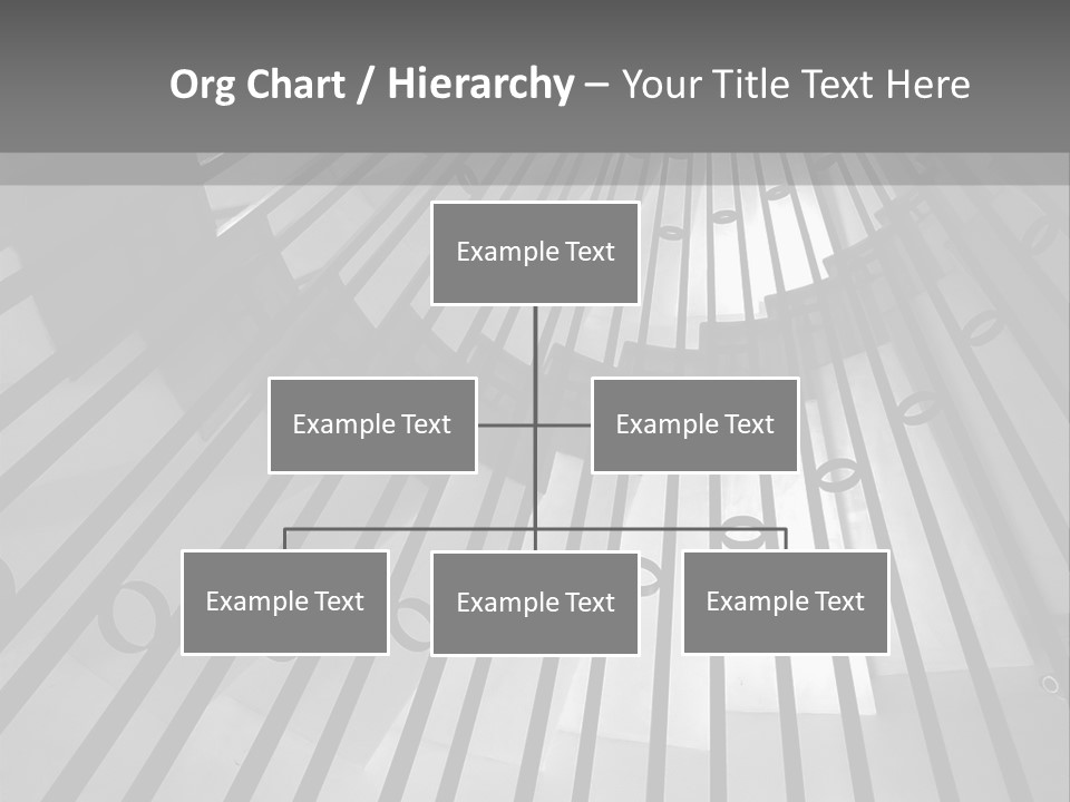A Black And White Photo Of A Spiral Staircase PowerPoint Template