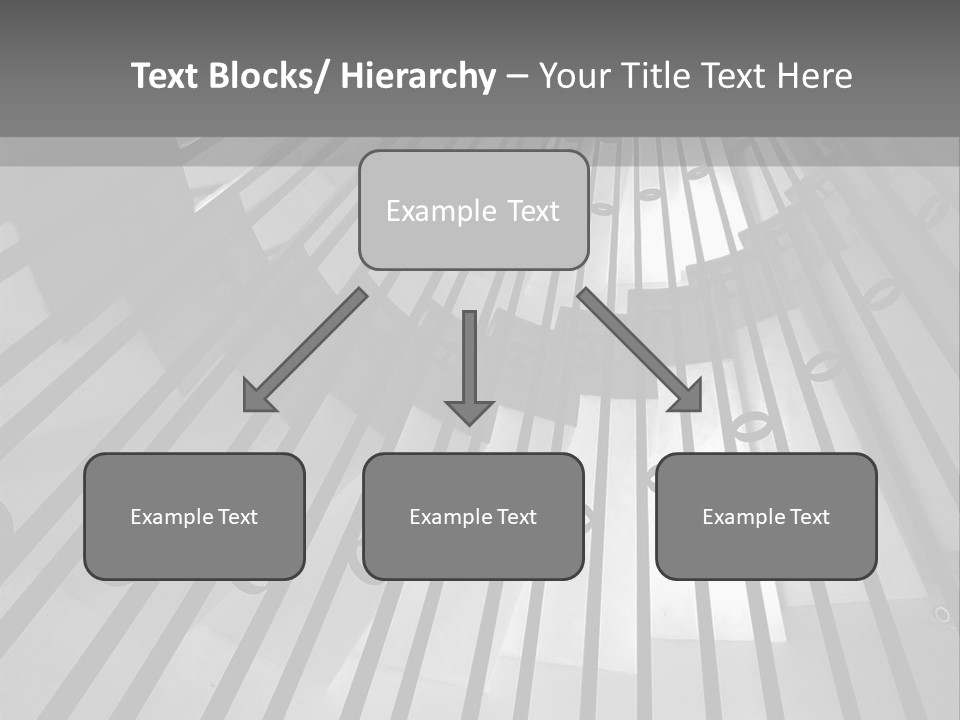 A Black And White Photo Of A Spiral Staircase PowerPoint Template