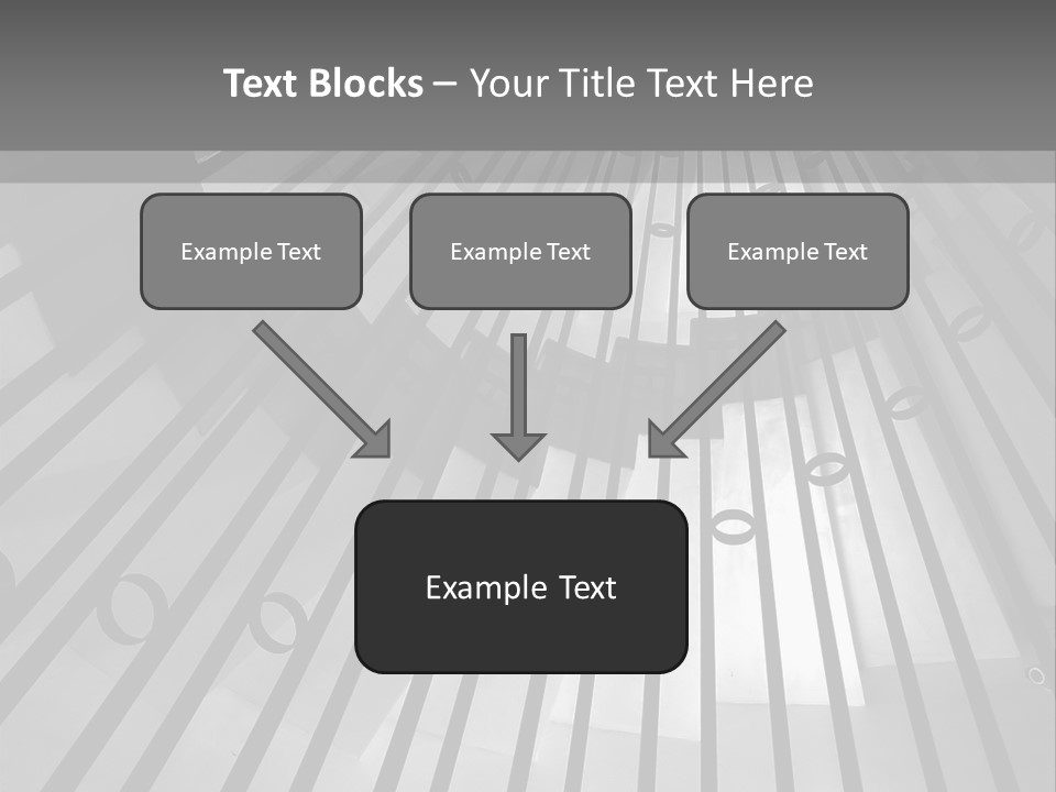 A Black And White Photo Of A Spiral Staircase PowerPoint Template