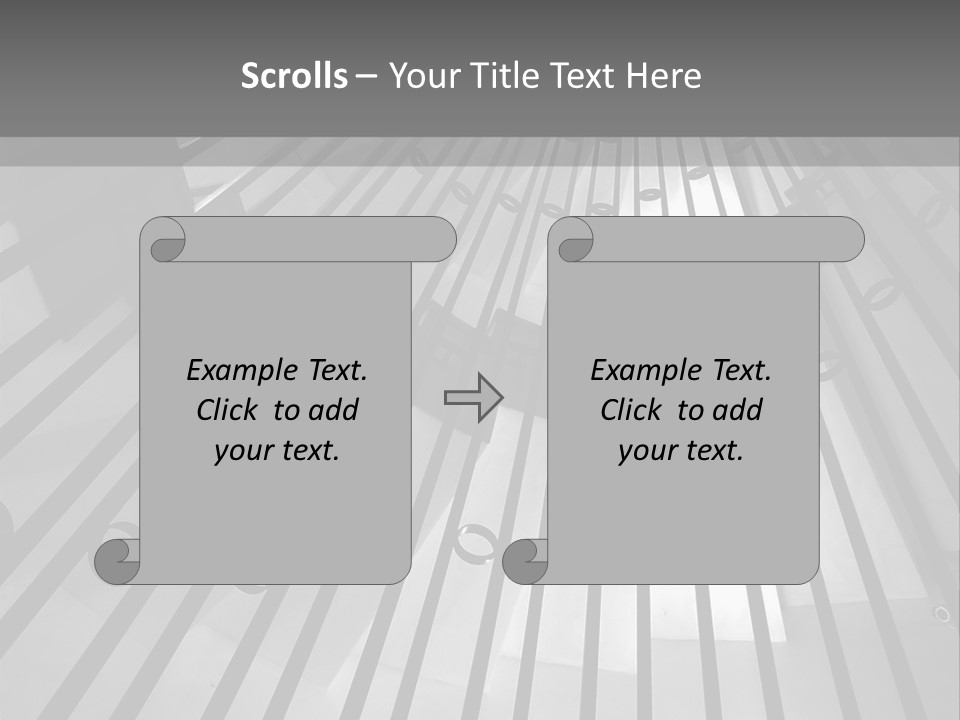 A Black And White Photo Of A Spiral Staircase PowerPoint Template