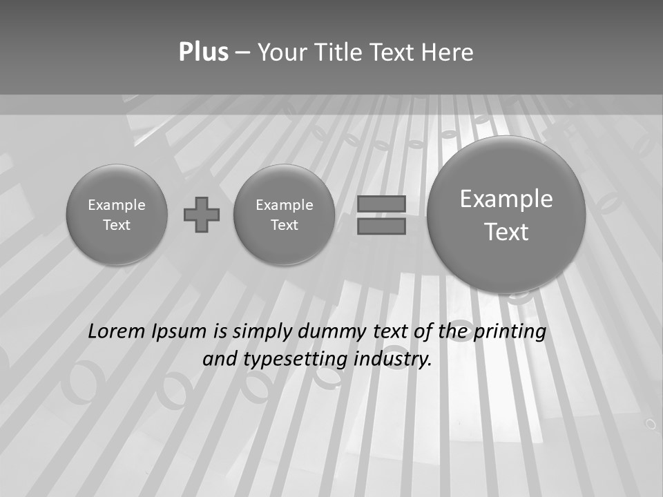 A Black And White Photo Of A Spiral Staircase PowerPoint Template