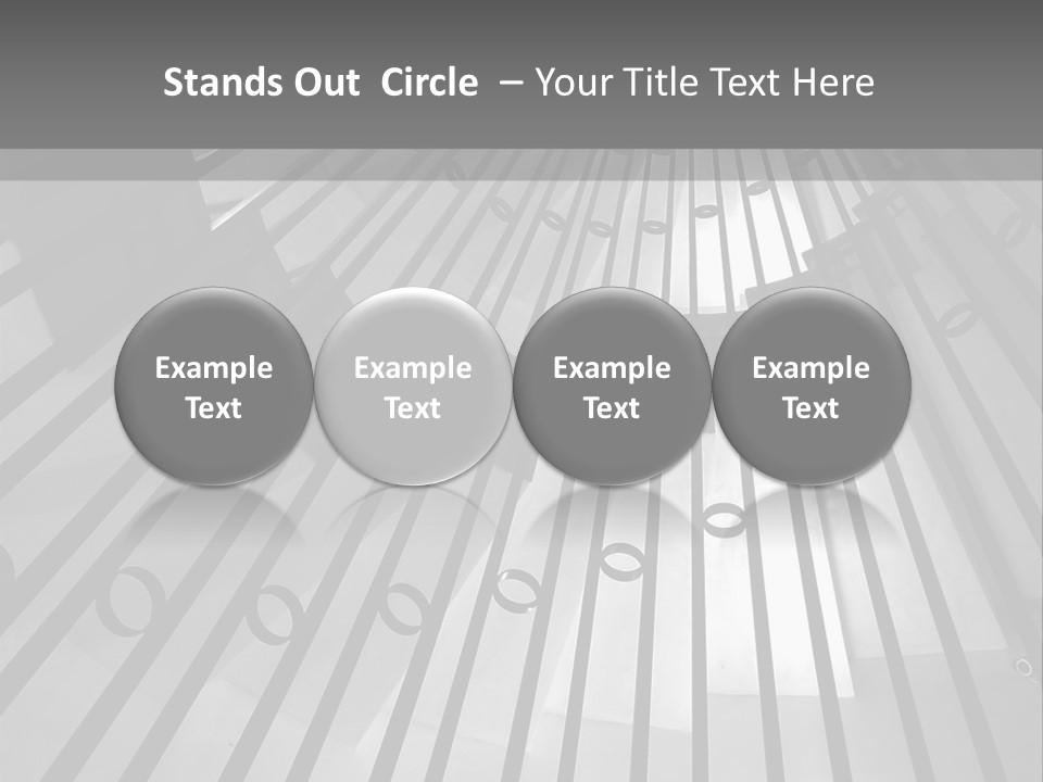 A Black And White Photo Of A Spiral Staircase PowerPoint Template