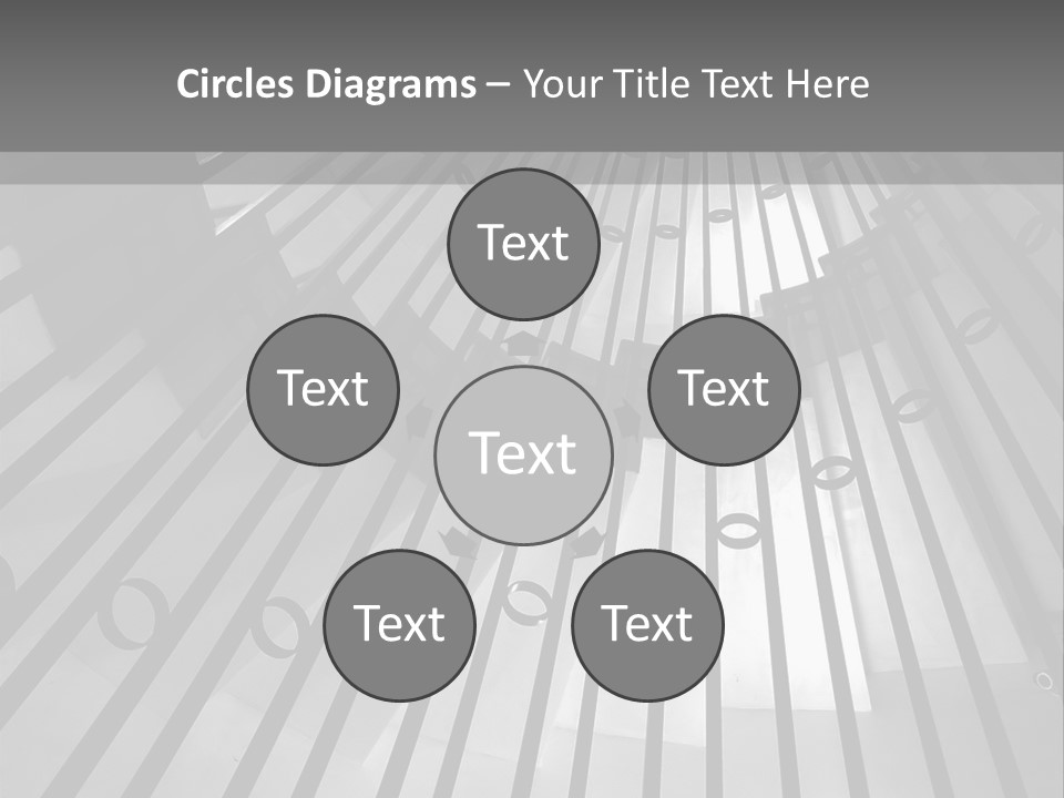 A Black And White Photo Of A Spiral Staircase PowerPoint Template