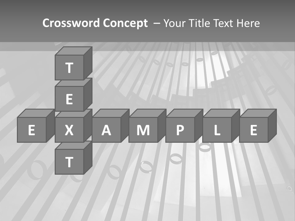 A Black And White Photo Of A Spiral Staircase PowerPoint Template