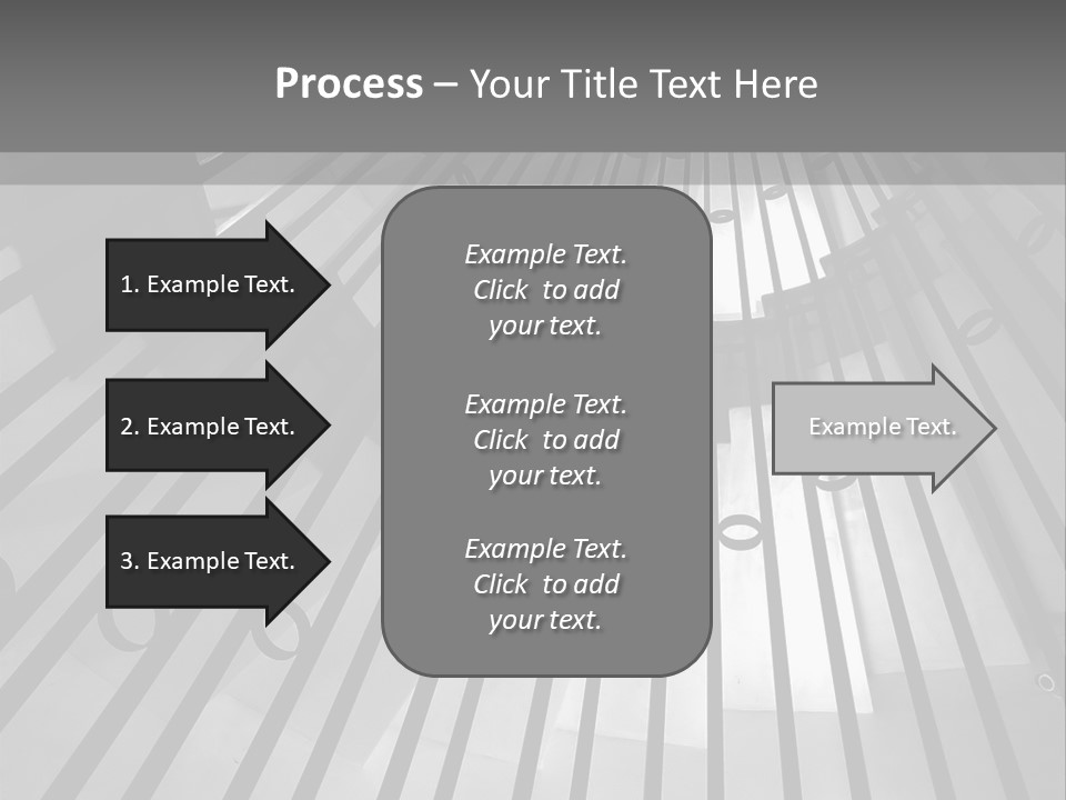 A Black And White Photo Of A Spiral Staircase PowerPoint Template