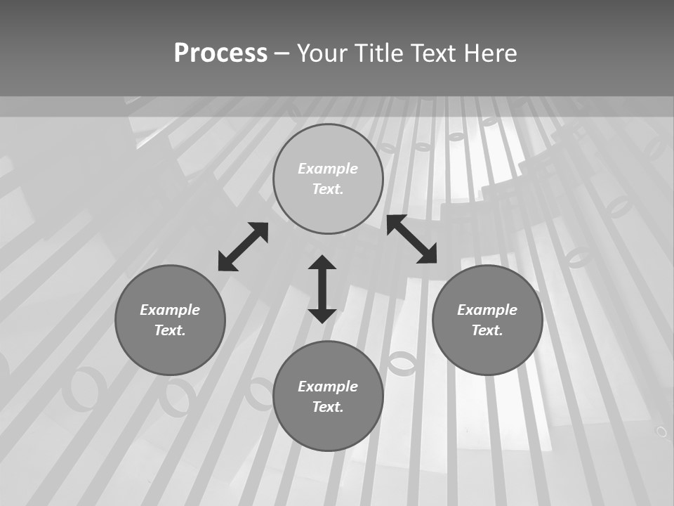 A Black And White Photo Of A Spiral Staircase PowerPoint Template