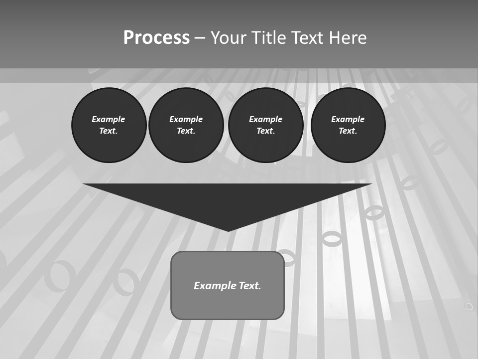 A Black And White Photo Of A Spiral Staircase PowerPoint Template