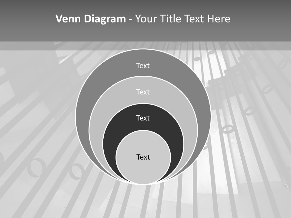 A Black And White Photo Of A Spiral Staircase PowerPoint Template