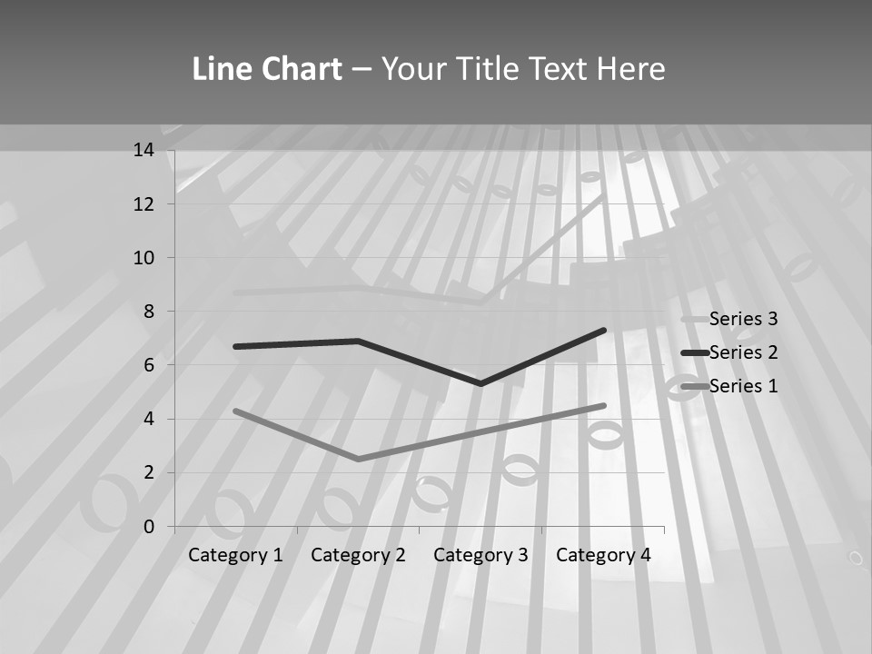 A Black And White Photo Of A Spiral Staircase PowerPoint Template