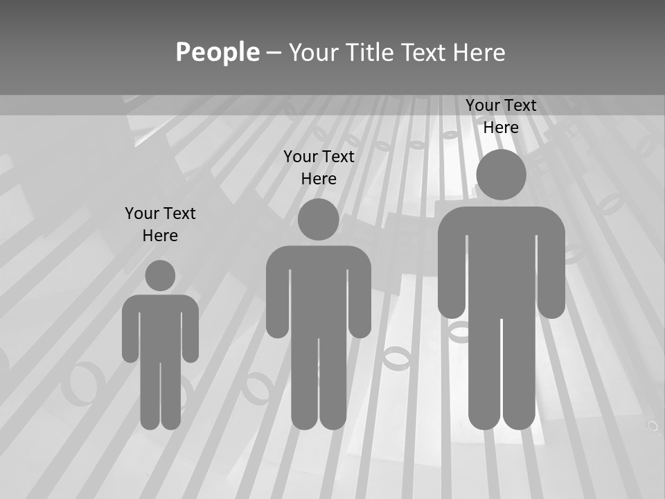 A Black And White Photo Of A Spiral Staircase PowerPoint Template