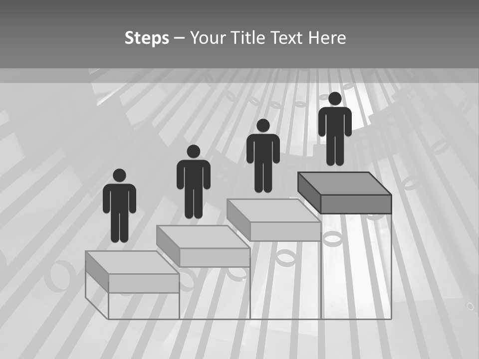 A Black And White Photo Of A Spiral Staircase PowerPoint Template