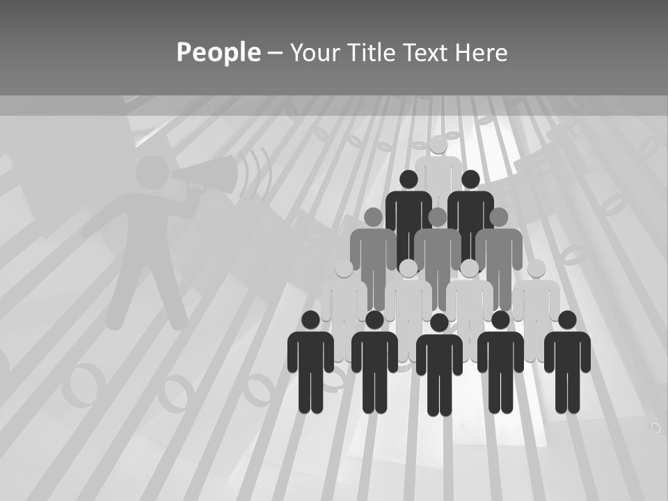 A Black And White Photo Of A Spiral Staircase PowerPoint Template