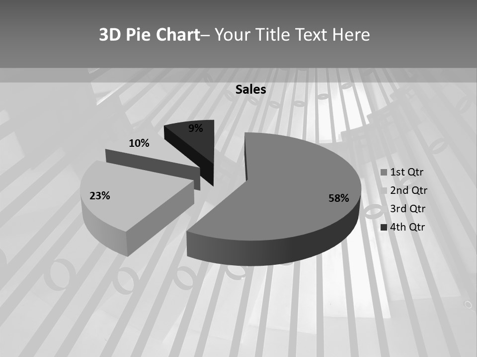 A Black And White Photo Of A Spiral Staircase PowerPoint Template
