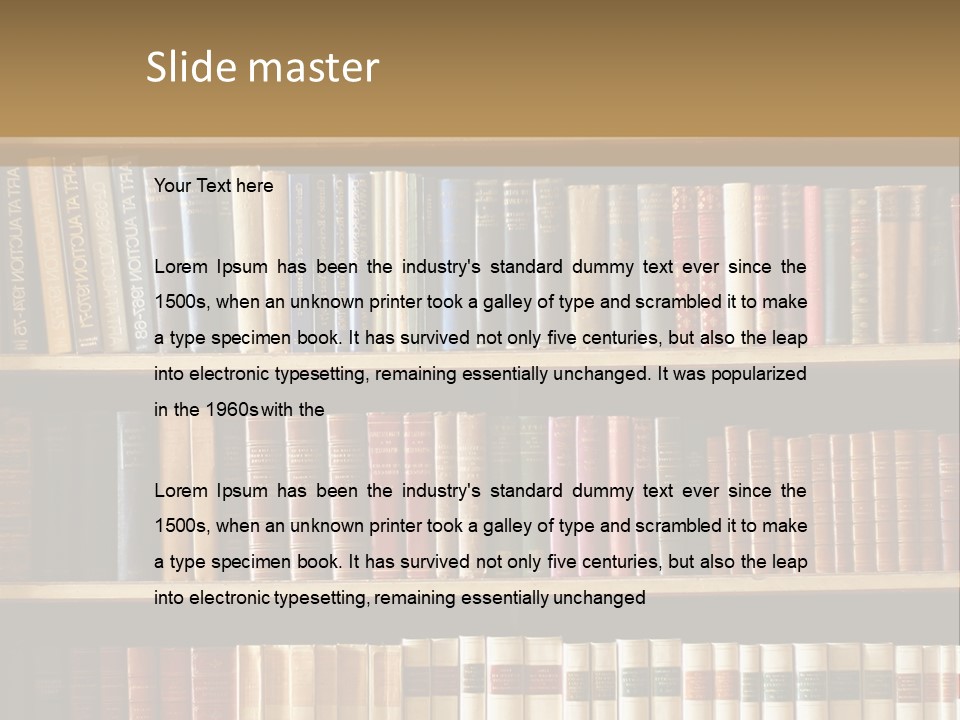 Bookcase PowerPoint Template