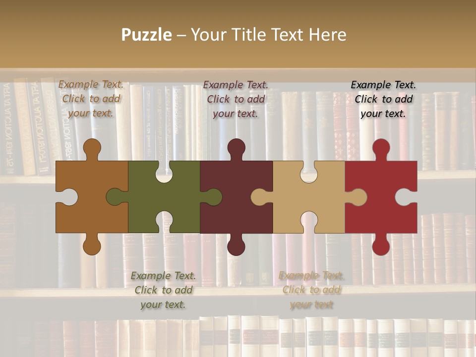 Bookcase PowerPoint Template