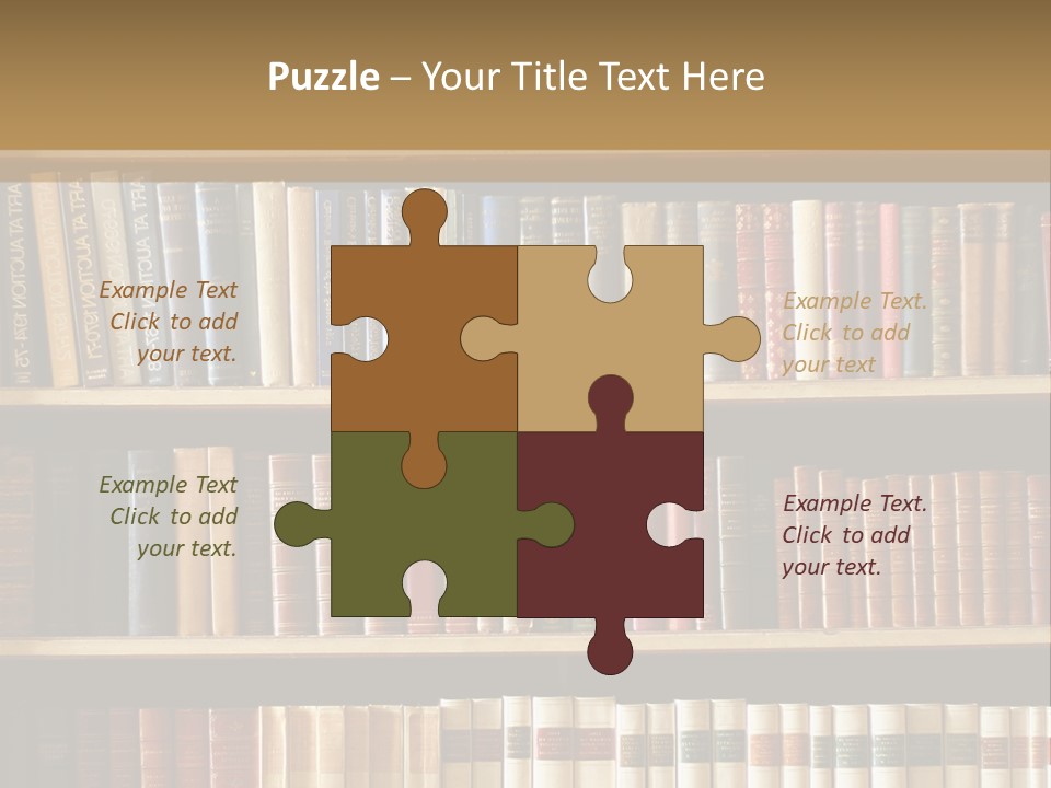 Bookcase PowerPoint Template