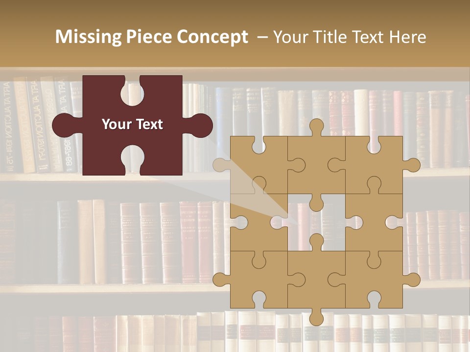 Bookcase PowerPoint Template