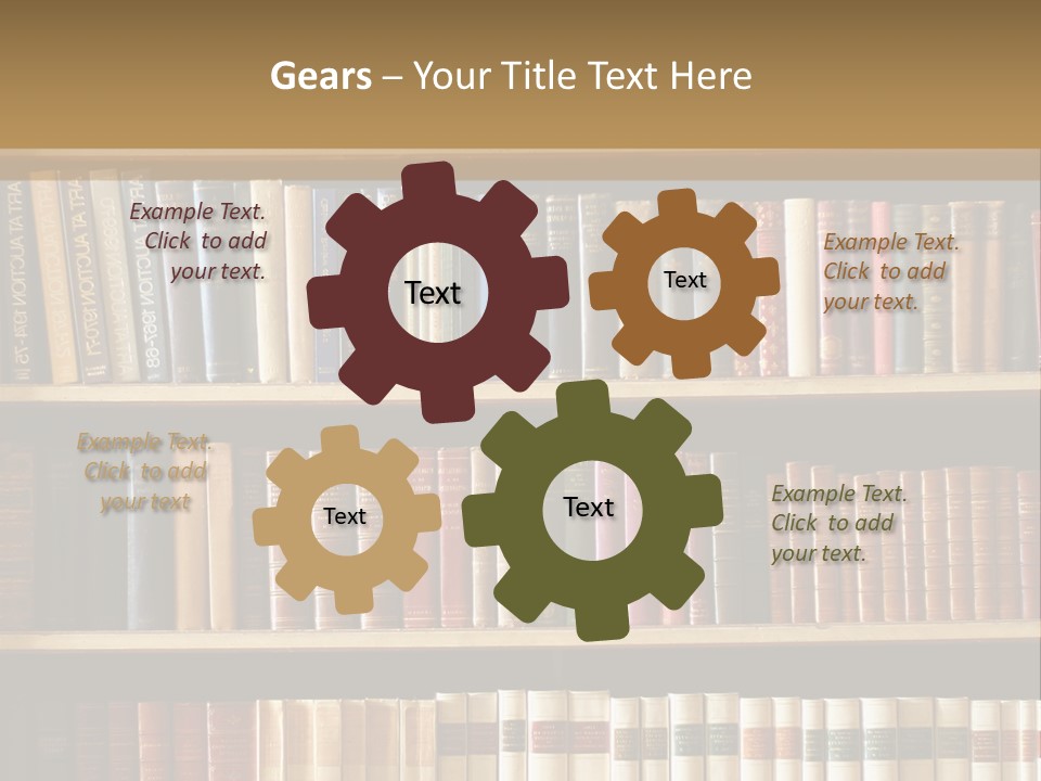 Bookcase PowerPoint Template