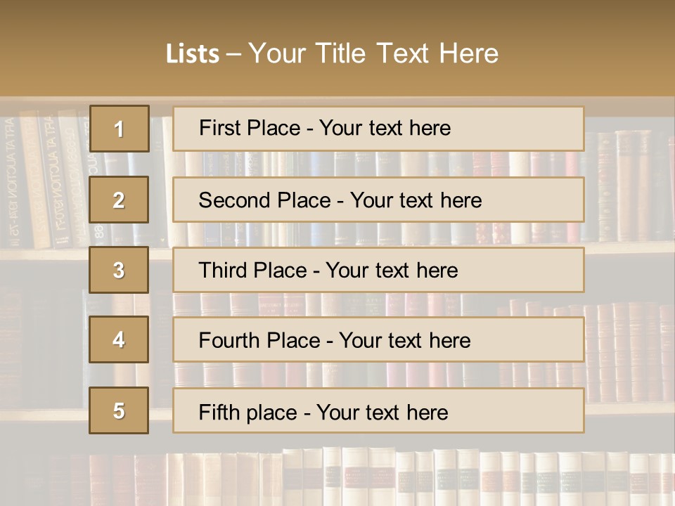 Bookcase PowerPoint Template
