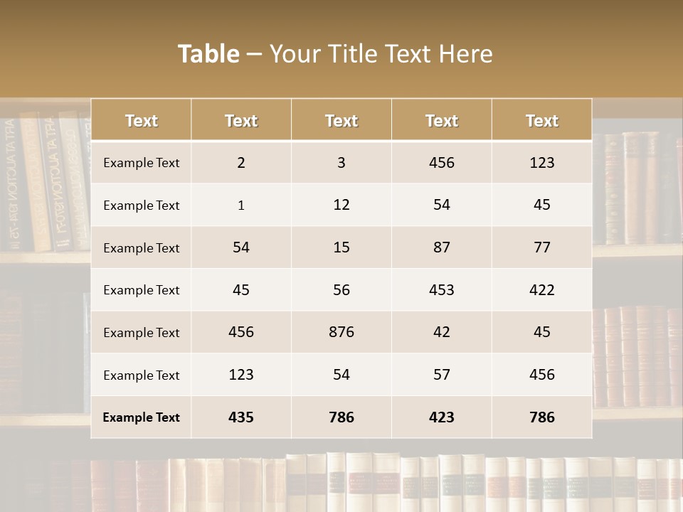 Bookcase PowerPoint Template