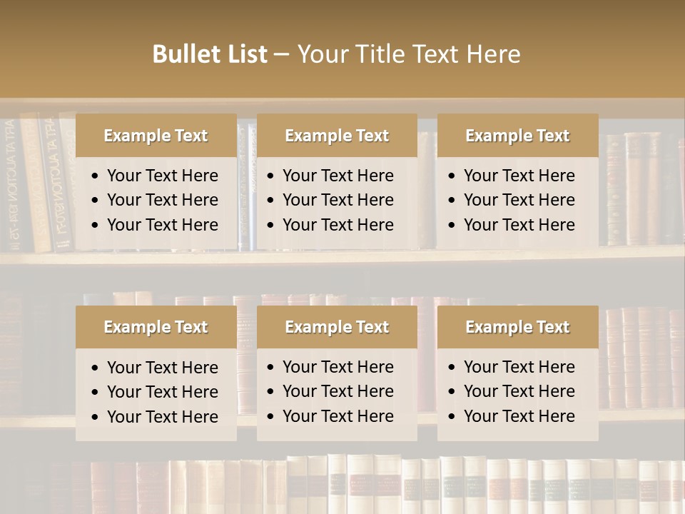 Bookcase PowerPoint Template