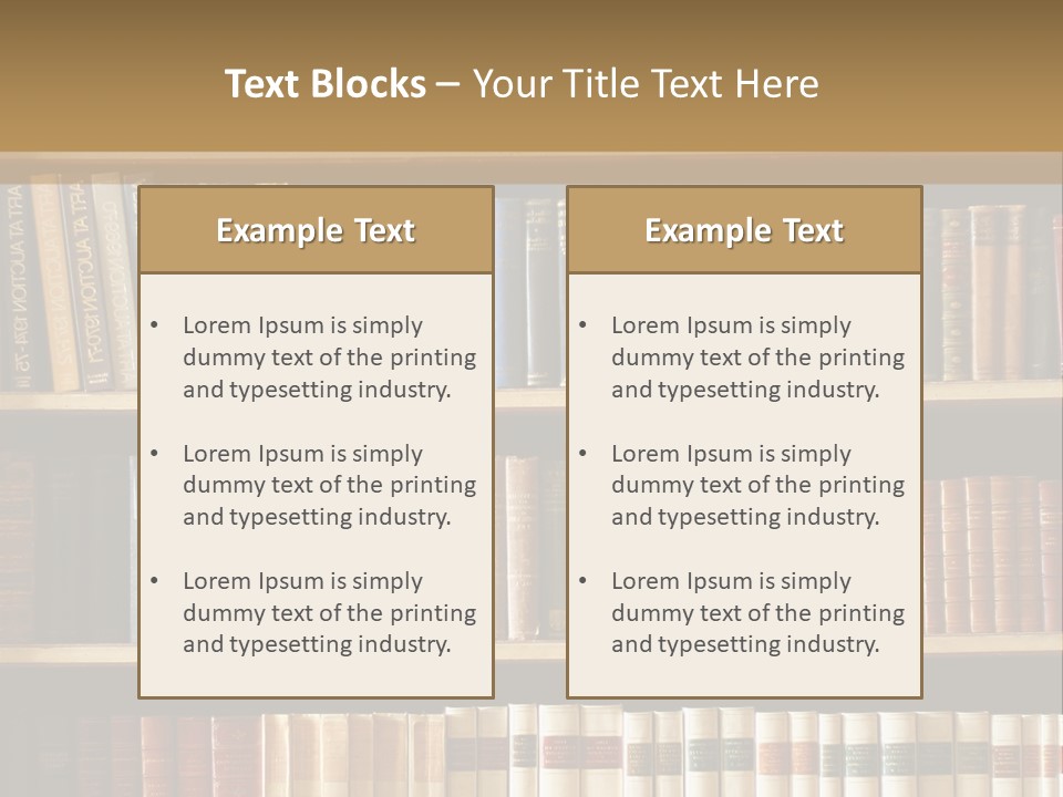Bookcase PowerPoint Template