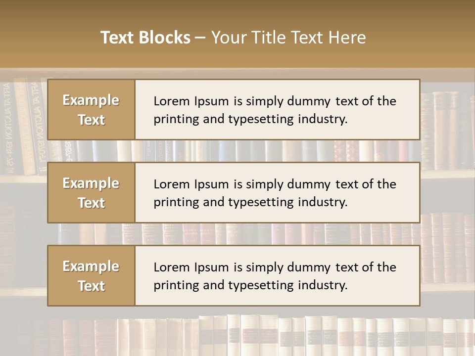 Bookcase PowerPoint Template