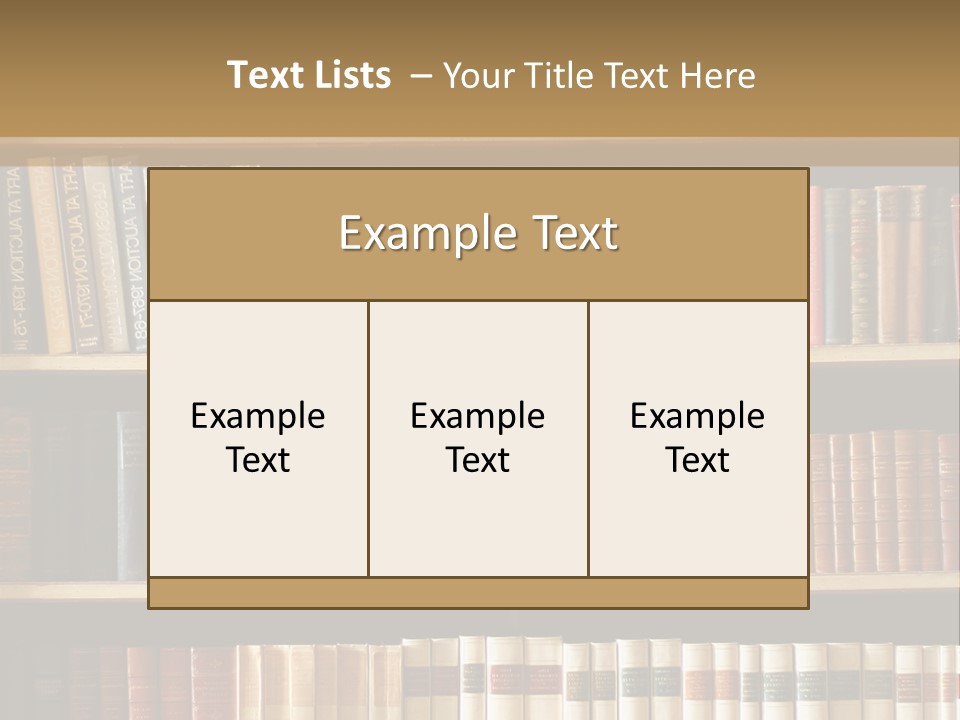 Bookcase PowerPoint Template