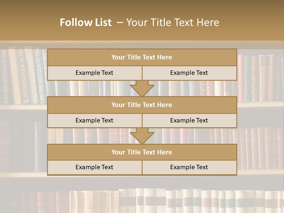 Bookcase PowerPoint Template