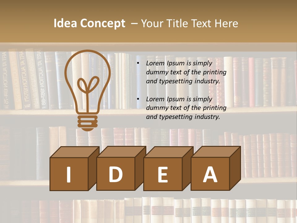 Bookcase PowerPoint Template
