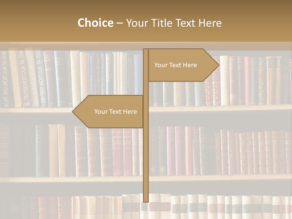 Bookcase PowerPoint Template