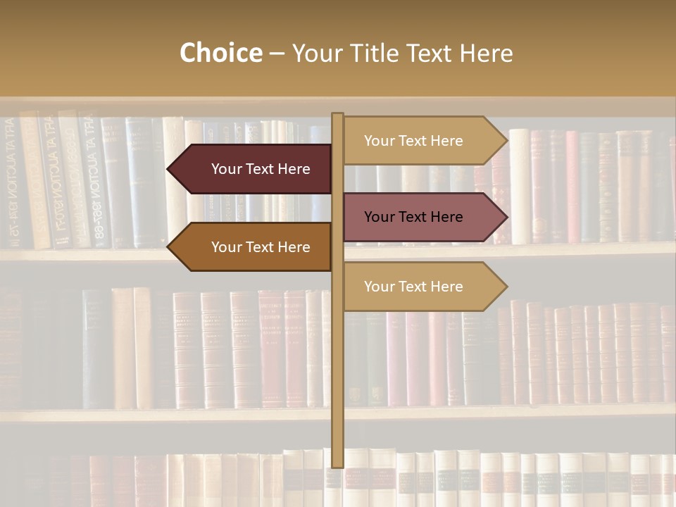 Bookcase PowerPoint Template