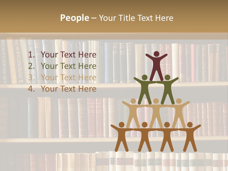 Bookcase PowerPoint Template