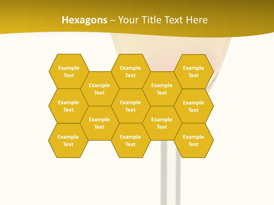 Mimosa Cocktail - Isolated On White PowerPoint Template