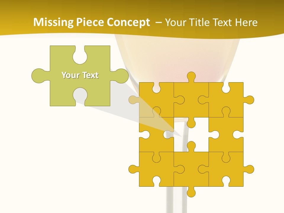 Mimosa Cocktail - Isolated On White PowerPoint Template