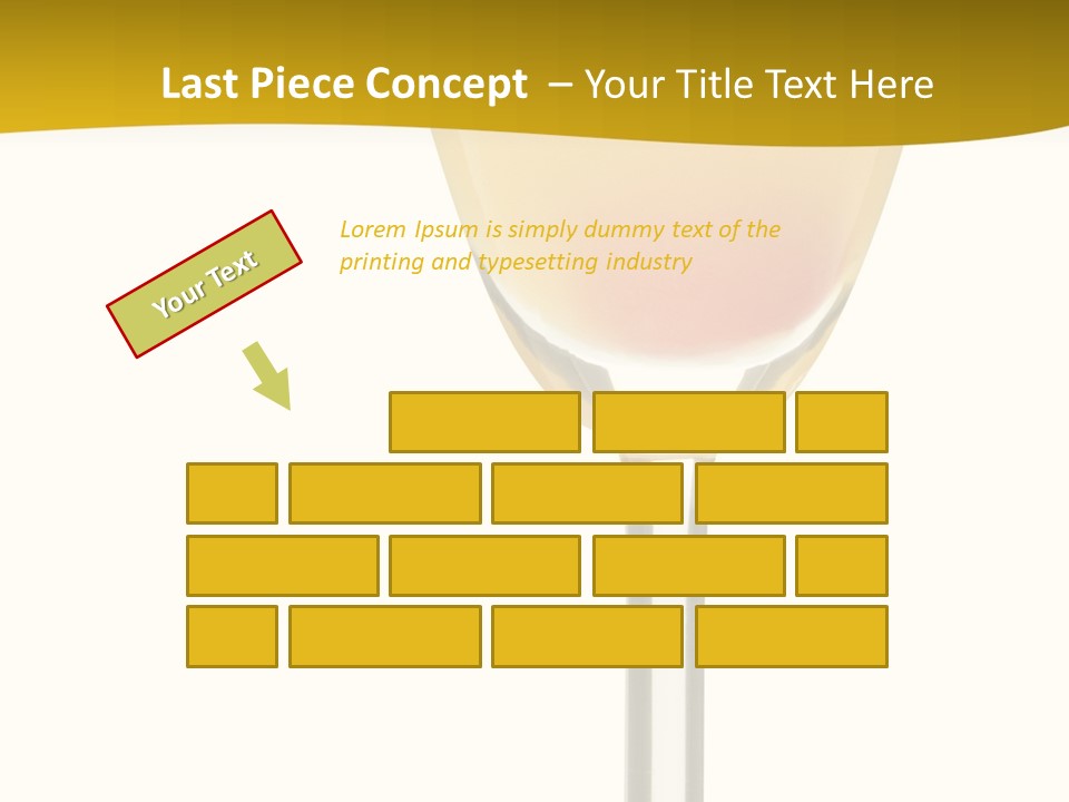 Mimosa Cocktail - Isolated On White PowerPoint Template