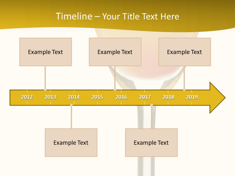 Mimosa Cocktail - Isolated On White PowerPoint Template