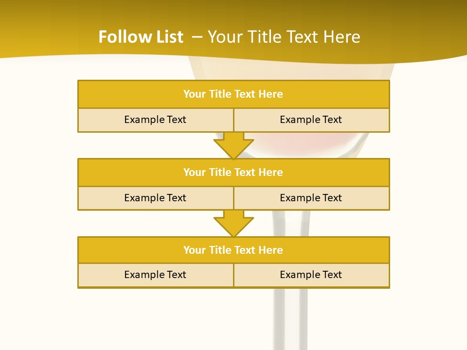 Mimosa Cocktail - Isolated On White PowerPoint Template
