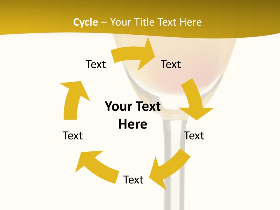 Mimosa Cocktail - Isolated On White PowerPoint Template