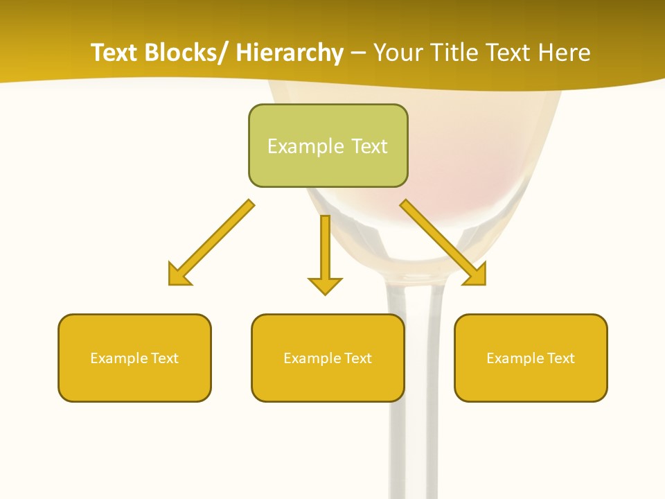 Mimosa Cocktail - Isolated On White PowerPoint Template