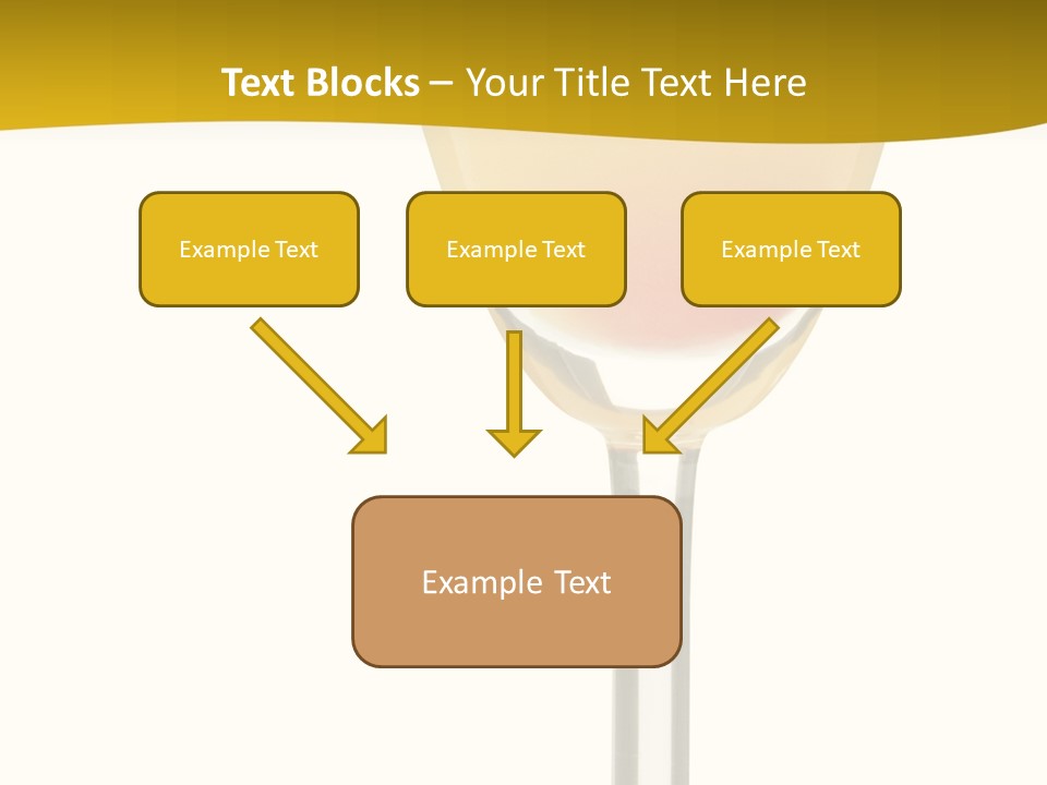 Mimosa Cocktail - Isolated On White PowerPoint Template